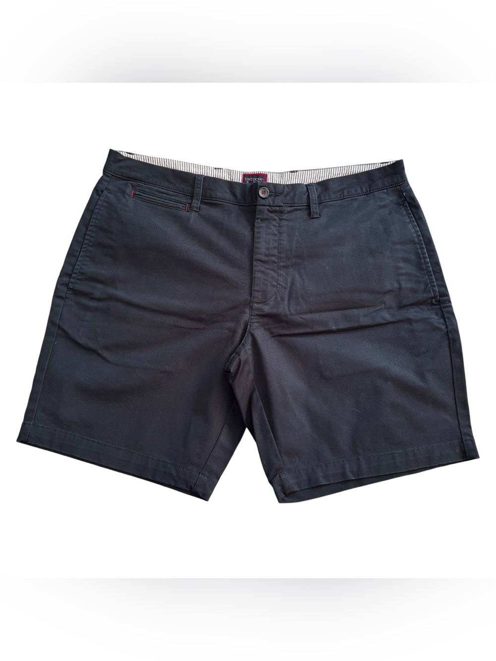 Men’s Untuckit Size 38 Navy Blue Cotton/Elastane St Vincent Shorts